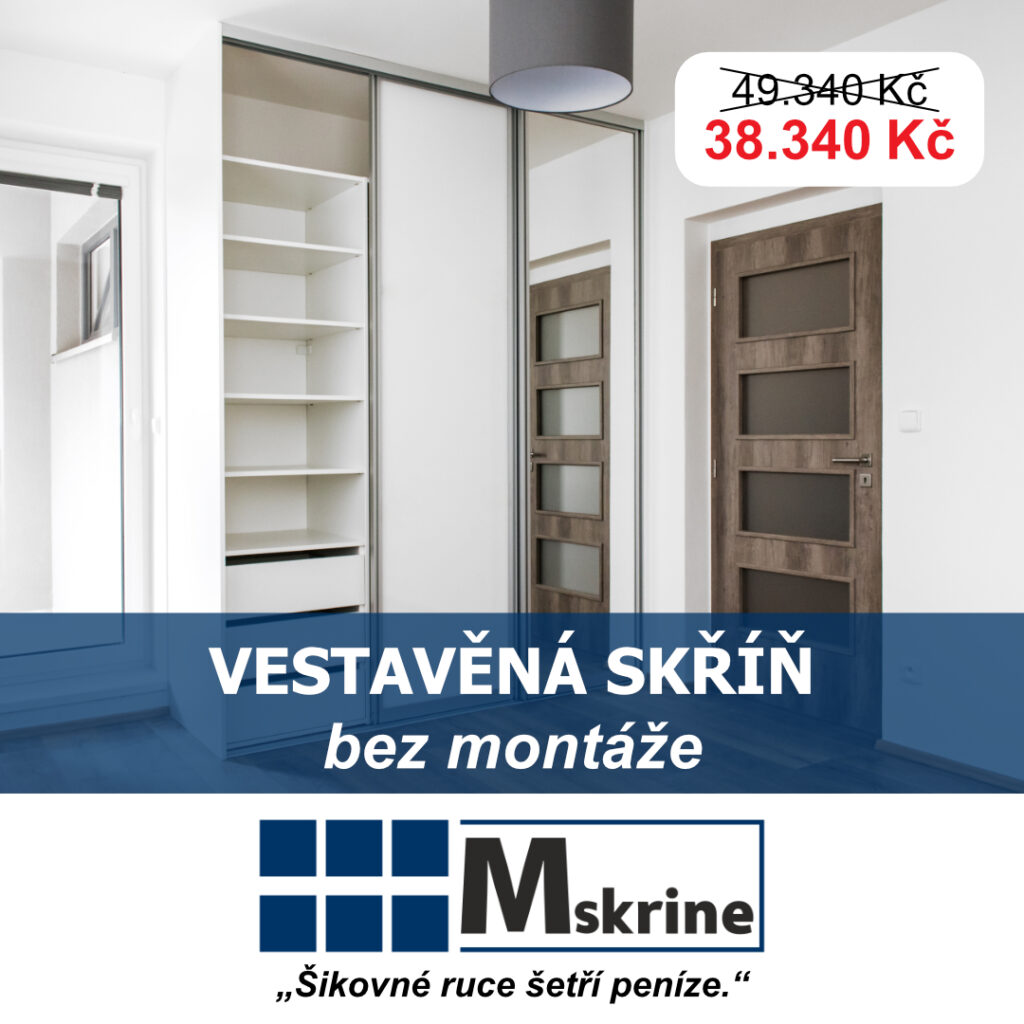 Vestavěná skříň Mskrine pro sestavení svépomocí