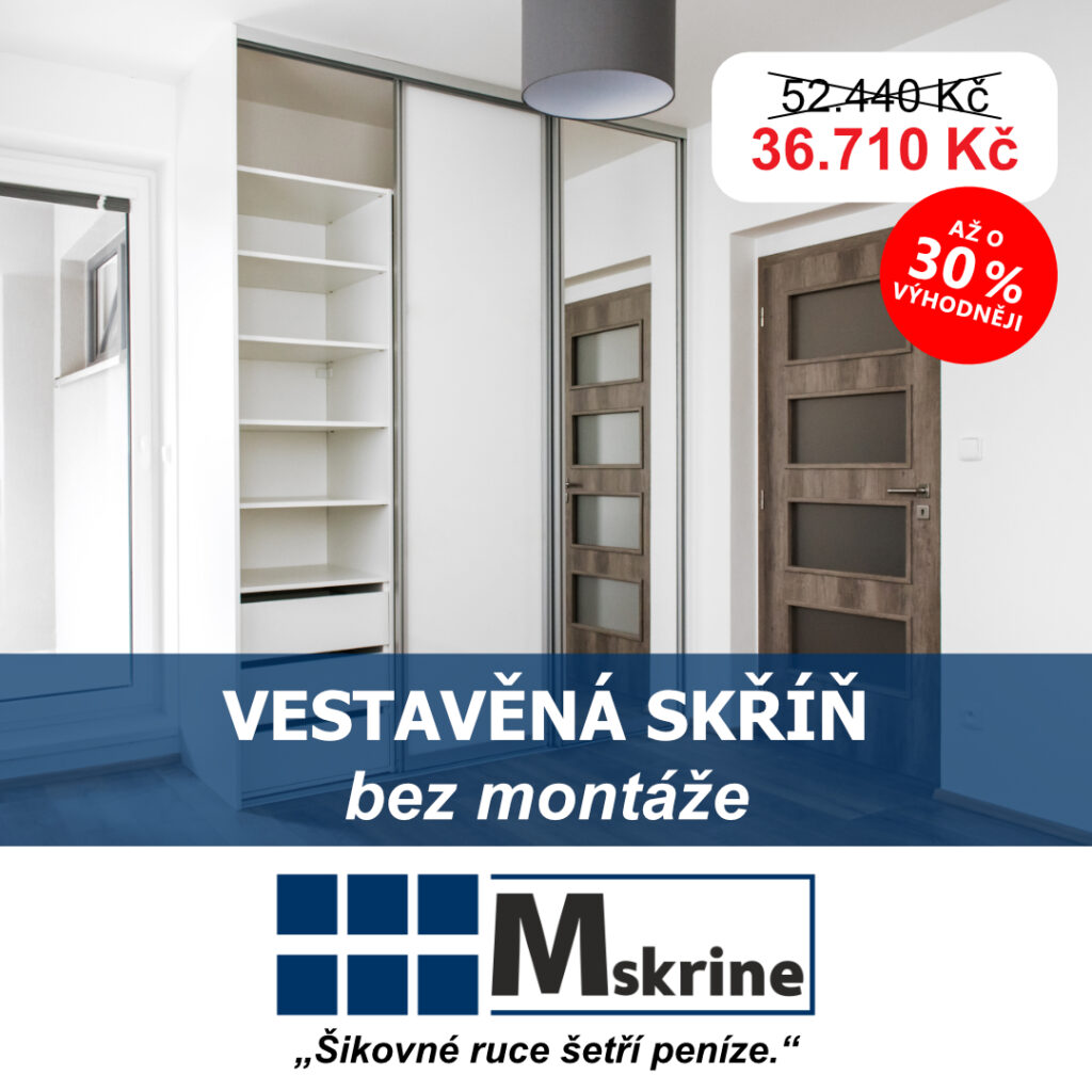 Vestavěné skříně na míru bez montáže - Mskrine